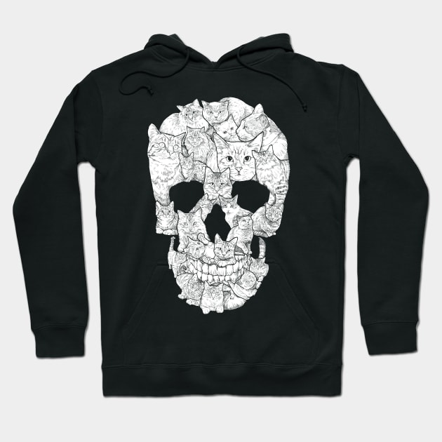 Cat Skull Hoodie by Dinny